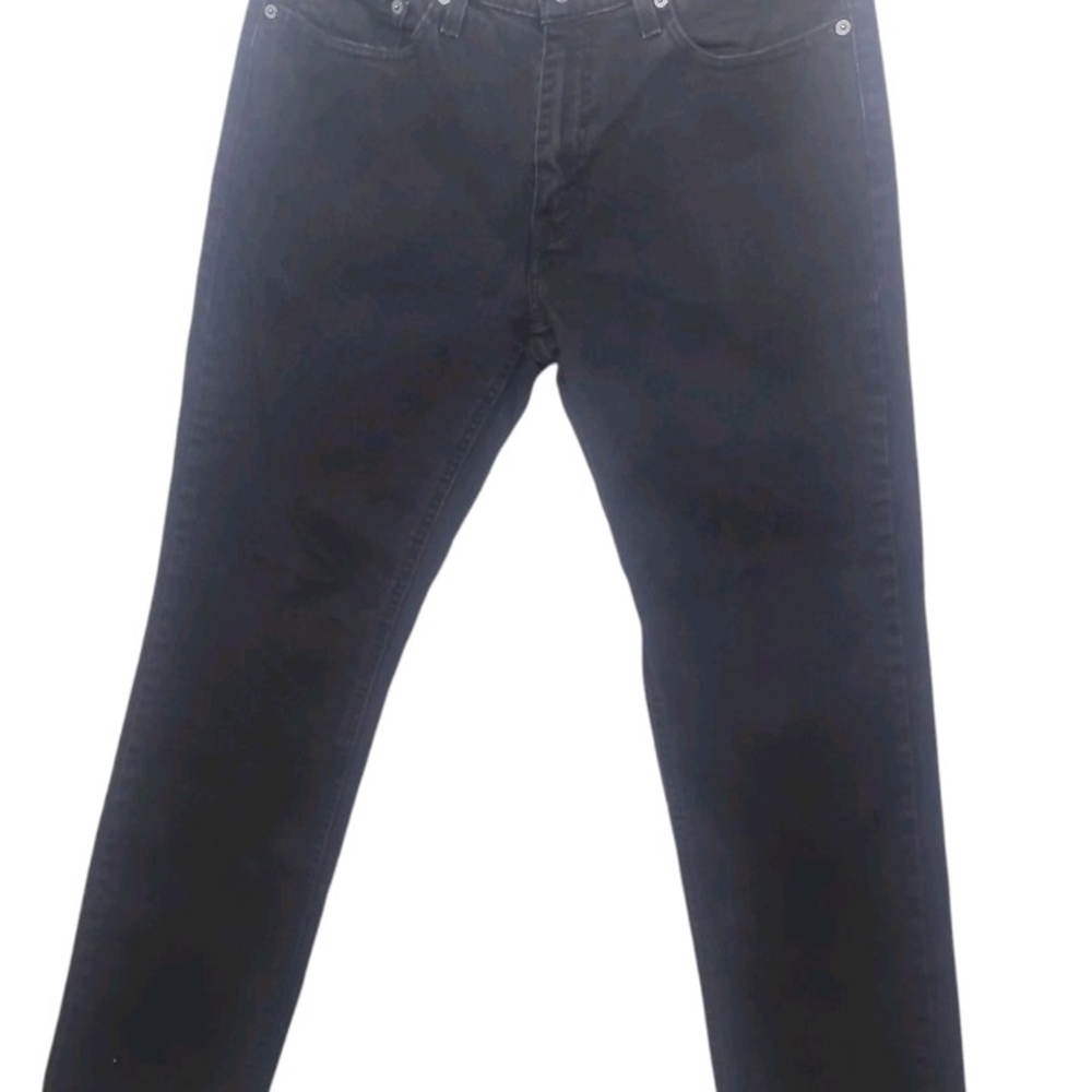 Levi's Men's Dark Black Straight Jeans